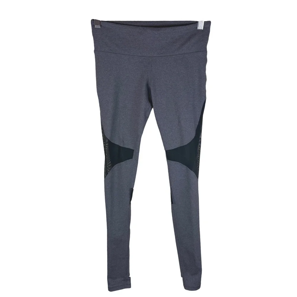 Alo Yoga Womens Coast Legging High-Waist Stirrup Mesh Heather Gray‎ Size SM
